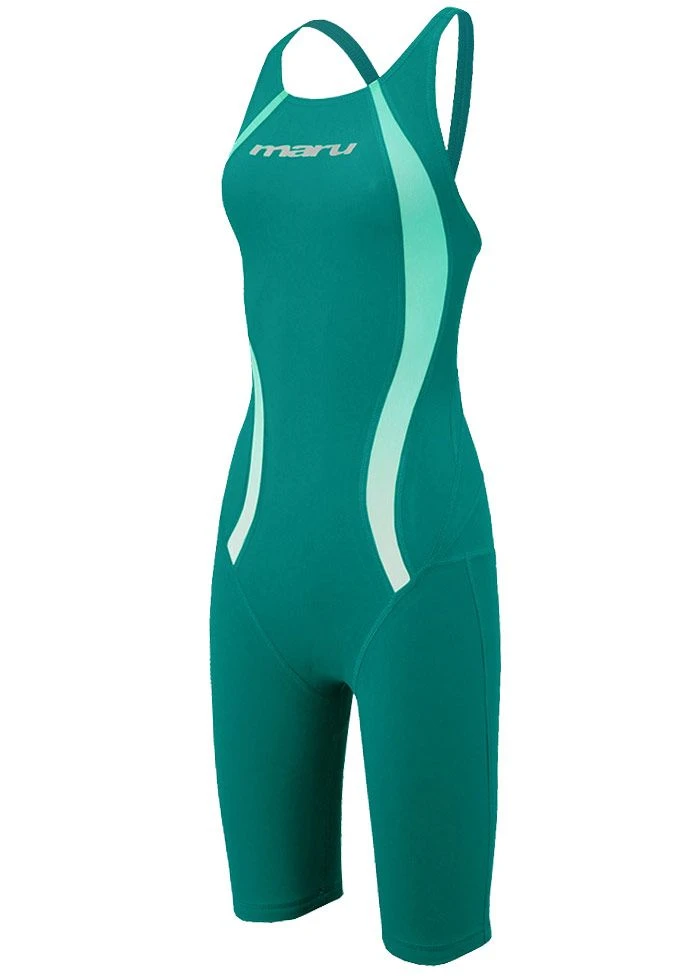 Maru Limited Edition Pulse Girls Performance Kneesuit - Green 3 Maru Limited Edition Pulse Girls Performance Kneesuit - Green