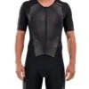2XU Men's Perform Full Zip Sleeved Trisuit - Black/Shadow -Swim Equipment Shop mt5525d blk sdw 02