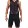 2XU Men's Perform Front Zip Trisuit - Black/Shadow -Swim Equipment Shop mt5526d blk sdw