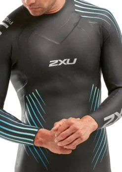 2XU Men's P:1 Propel Wetsuit - Black/Blue Ombre -Swim Equipment Shop mw4991c blk bre 04