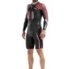 2XU Men's Swim Run: Pro Wetsuit- Black / Flame Scarlet -Swim Equipment Shop mw5477c blk fsc 00 1