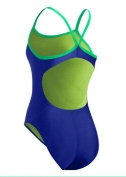 Nike Girl's Big Swoosh Swimsuit - Blue 5 Nike Girl's Big Swoosh Swimsuit - Blue -Swim Equipment Shop ness7048 494 2 1
