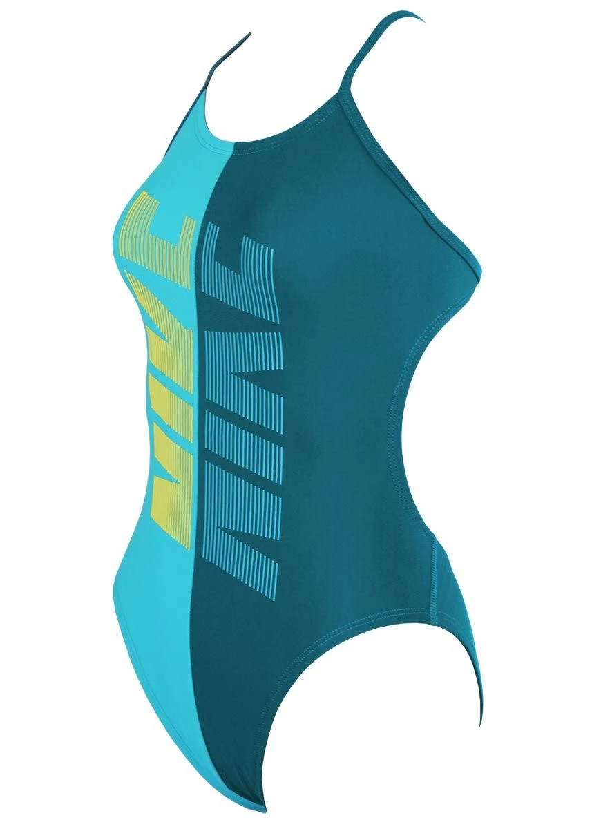 Nike Rift Girls Swimsuit - Green Abyss 6 Nike Rift Girls Swimsuit - Green Abyss - Image 4