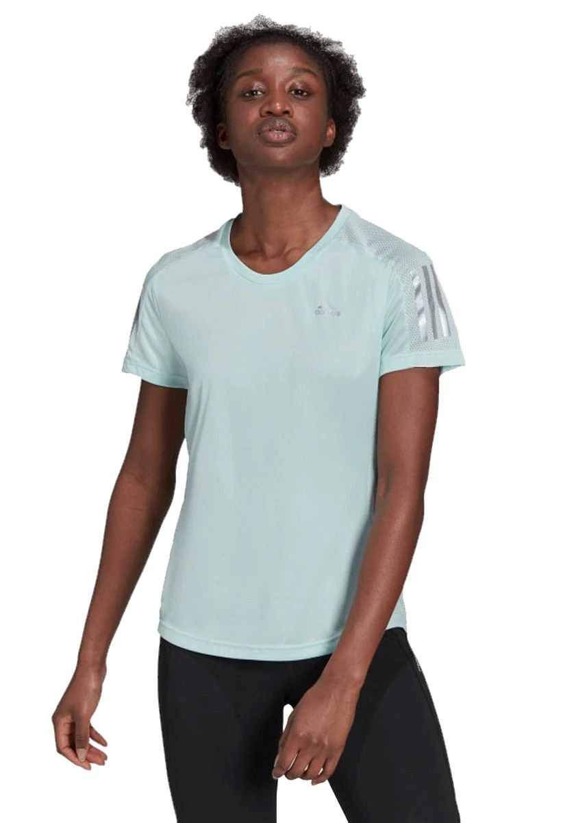 Adidas Women's Own The Run T-Shirt - Blue 4 Adidas Women's Own The Run T-Shirt - Blue - Image 2