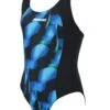 Mosconi Girls Paint Costume - Black/Blue 2 Mosconi Girls Paint Costume - Black/Blue -Swim Equipment Shop paint costume black blue junior front 1