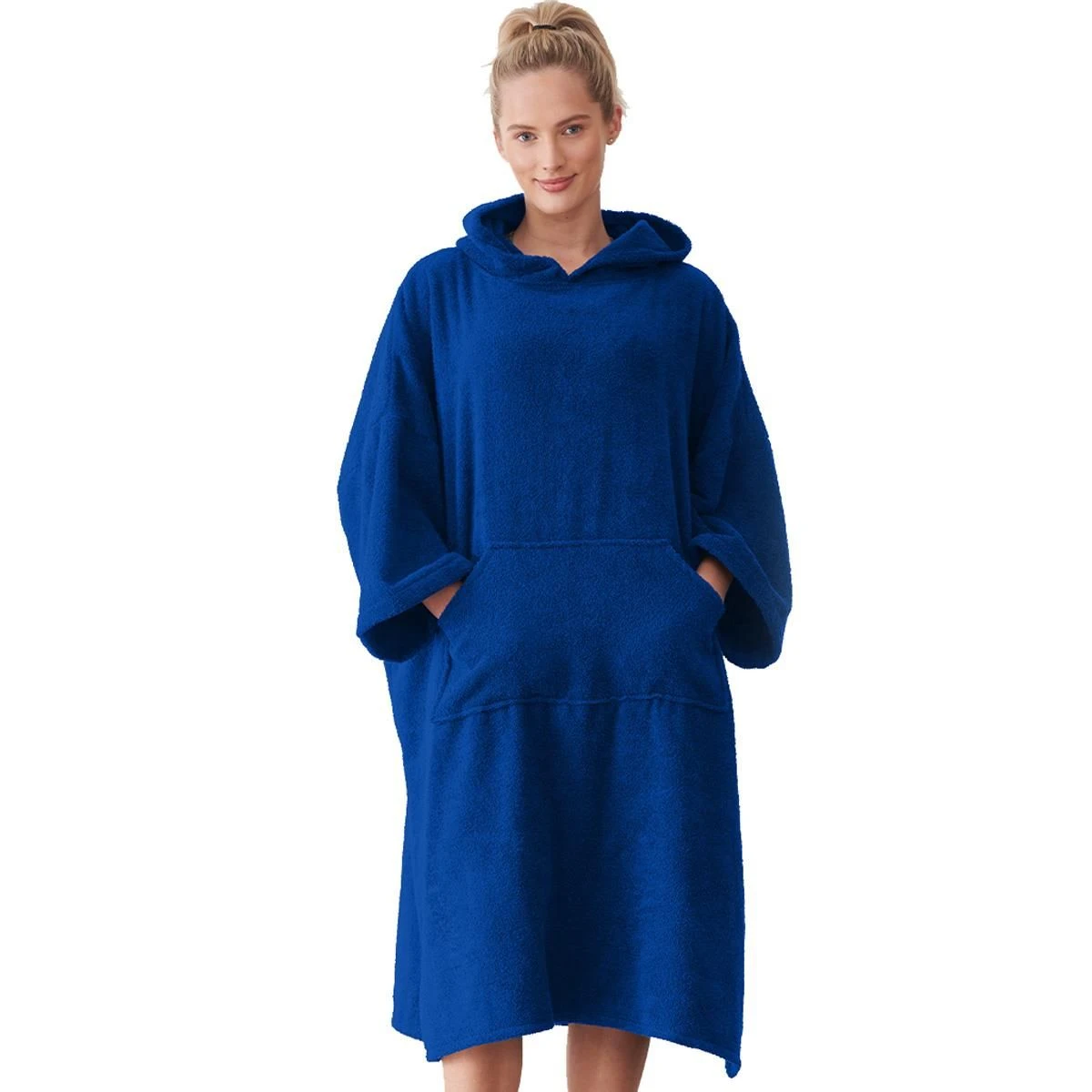 Towel City Adult Poncho - Royal Blue 3 Towel City Adult Poncho - Royal Blue