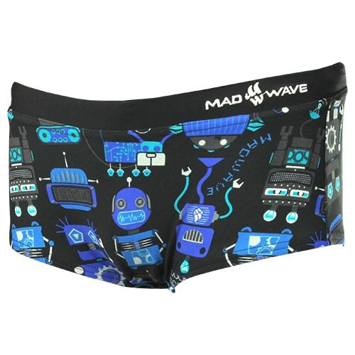 Mad Wave Boys Robots Trunks - Purple / Black 6 Mad Wave Boys Robots Trunks - Purple / Black - Image 4