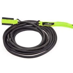 Mad Wave Long Safety Cord Black Green - 3.6 - 10.8kg -Swim Equipment Shop saftey cord green