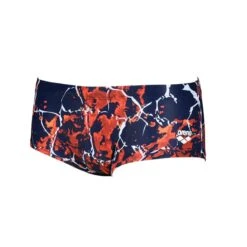 Arena Earth Texture Low Waist Short - Navy/ Red Multi