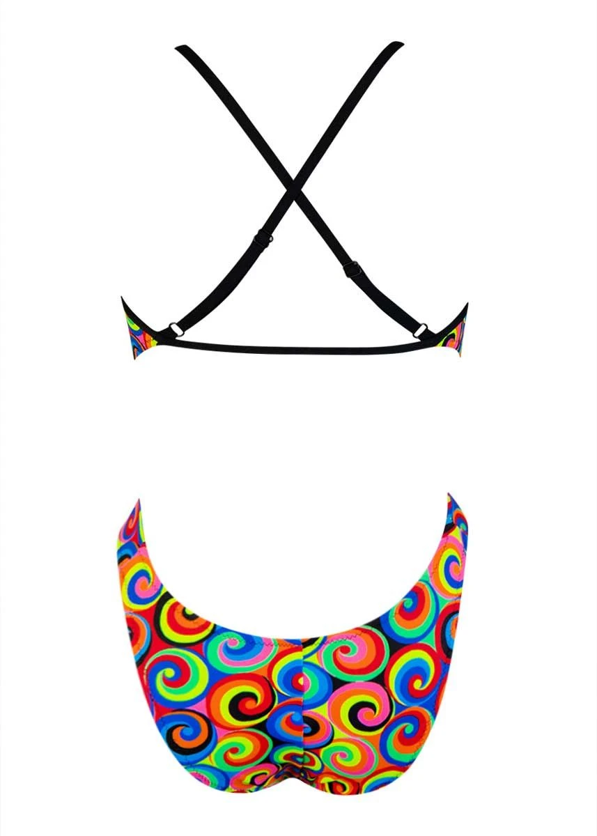 Aquarapid Girls Sirio Circles Swimsuit 4 Aquarapid Girls Sirio Circles Swimsuit - Image 2