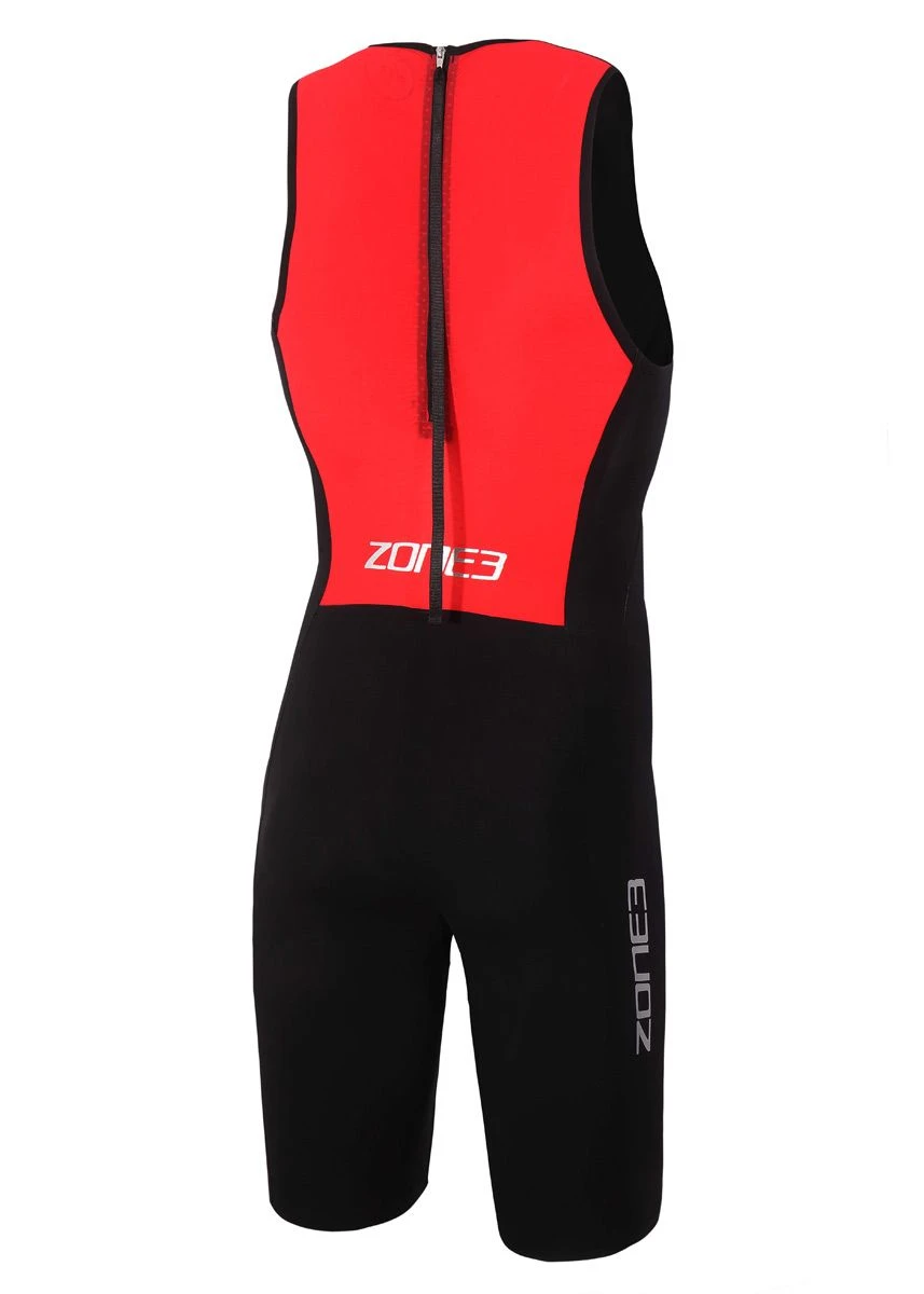 Zone3 Men's Streamline Sleeveless Swim Skin - Black / Red 4 Zone3 Men's Streamline Sleeveless Swim Skin - Black / Red - Image 2