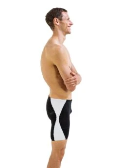 FINIS Splice Jammer - Black/ White -Swim Equipment Shop ts jammer whitesplice crossside
