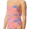TYR Womens Wave Rider Trinityfit Swimsuit - Pink/Blue -Swim Equipment Shop ttwav7a 671