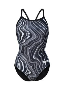 Arena Marbled Lightdrop Back Swimsuit - Black/Multi -Swim Equipment Shop tumbnail 03227fc0 2eef 4395 9e0f 37a3e29fad31