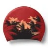 Speedo Long Hair Printed Silicone Cap - Black/ Oxblood/ Tandori Spice -Swim Equipment Shop tumbnail 08d701b8 2e96 4a71 b22e d16a3825b953