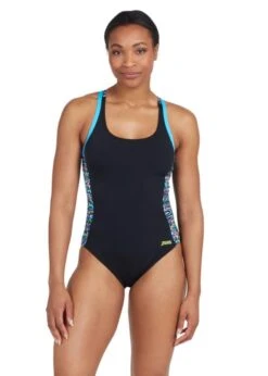 Zoggs Atomback Swimsuit - Namibia Print