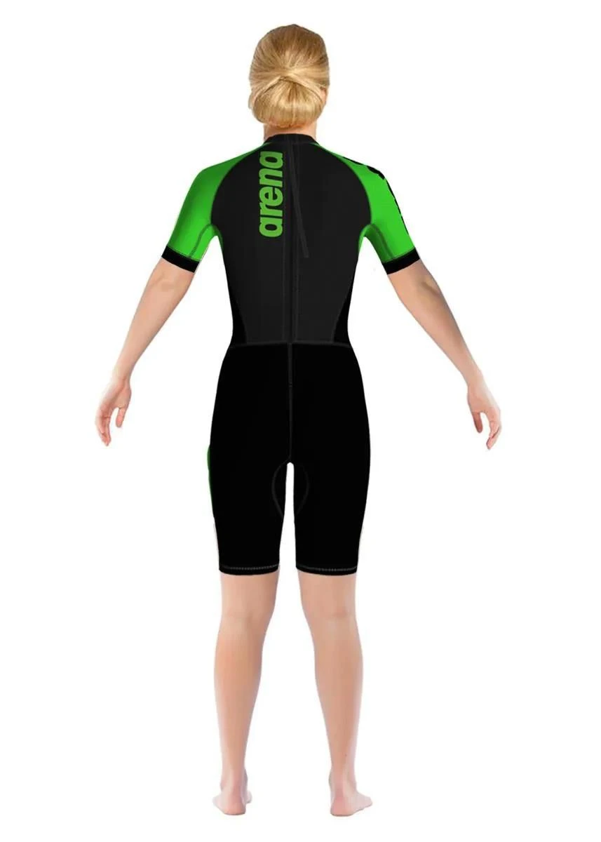 Arena Womens Swimrun B-Grade Wetsuit - Black / Fluo Green 3 Arena Womens Swimrun B-Grade Wetsuit - Black / Fluo Green
