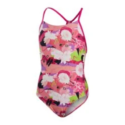Speedo Girl's Punk Floral Lane Line Back Swimsuit - Pink/ White/ Black/ Lime -Swim Equipment Shop tumbnail 1337e2f5 358d 41c6 a145 d70e0c16a810