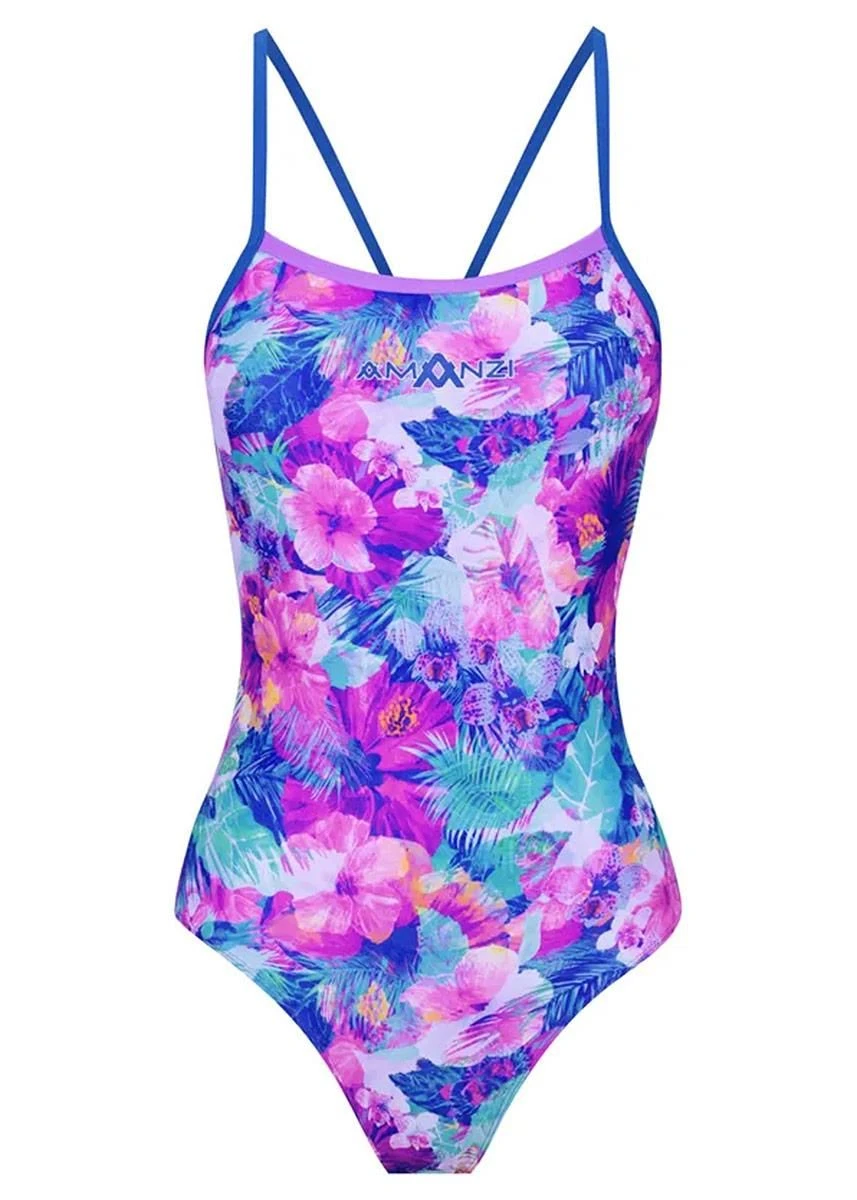 Amanzi Pro Back Swimsuit - Wild Blooms 4 Amanzi Pro Back Swimsuit - Wild Blooms - Image 2
