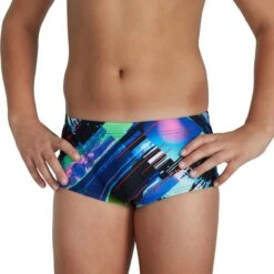 Speedo Boy's Glitchzone 13cm Brief - Black/ Red/ Green/ Adriatic -Swim Equipment Shop tumbnail 239e9b12 ed5a 4a2f ae3e d5b8f8774fb5
