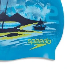 Speedo Junior Reversible Slogan Silicone Cap - Pool/ Vital Blue/ Empire Yellow/ Nautical Navy -Swim Equipment Shop tumbnail 24979f51 b33f 492f 8e54 dc392994b673