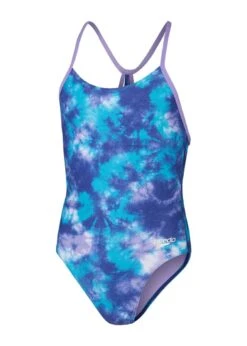Speedo Girl's Allover Digital Lane Line Back Swimsuit - Shimmers In The Night -Swim Equipment Shop tumbnail 291962b5 8998 4f8c 9067 1af57d5a9b9b