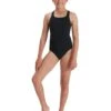 Speedo Girl's ECO Endurance+ Medalist Swimsuit - Black