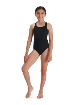 Speedo Girl's ECO Endurance+ Medalist Swimsuit - Black