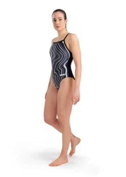 Arena Marbled Lightdrop Back Swimsuit - Black/Multi -Swim Equipment Shop tumbnail 2fbfed2d d5d3 47c1 96bc 3095222c8816