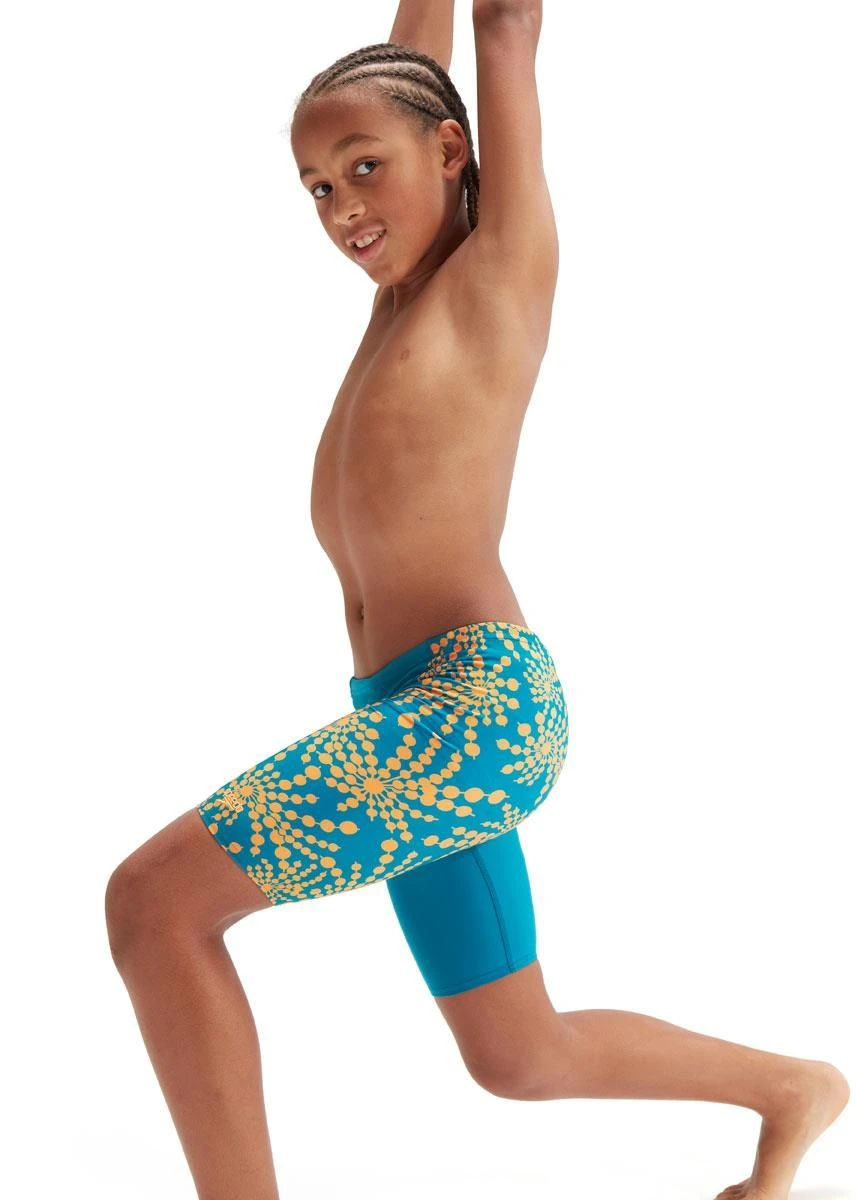Speedo Boys Digital Allover V-Cut Jammer - Ocean Depths/Carrot Cake/Apricot Jam 3 Speedo Boys Digital Allover V-Cut Jammer - Ocean Depths/Carrot Cake/Apricot Jam