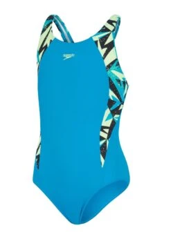 Speedo Girl's Hyperboom Splice Muscleback Swimsuit - Pool/ True Navy/ Bright Zest -Swim Equipment Shop tumbnail 372167de 73c0 4e68 9954 74b4ccd518d0