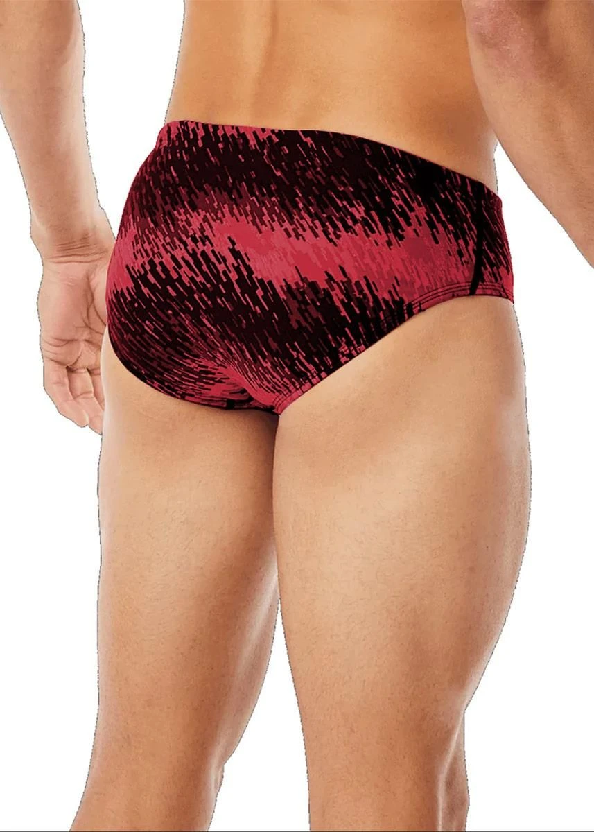 TYR Perseus All Over Racer Briefs - Red 3 TYR Perseus All Over Racer Briefs - Red