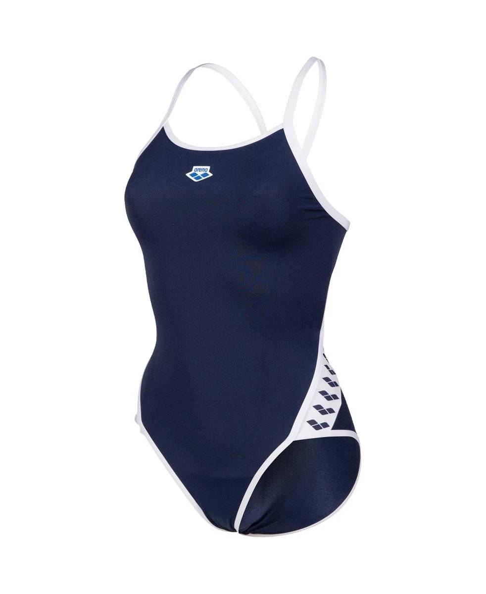 Arena Icons Superfly Back Swimsuit - Navy/ White 5 Arena Icons Superfly Back Swimsuit - Navy/ White - Image 3