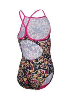 Arena Girl's Allover Lightdrop Swimsuit - Freak Rose/Black/Multi -Swim Equipment Shop tumbnail 48171d36 d07f 4836 b85b 4514cf88b19e