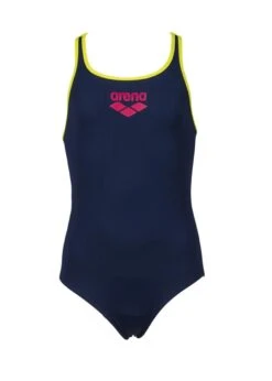 Arena Girl's Biglogo Pro Back Swimsuit - Navy/ Soft Green -Swim Equipment Shop tumbnail 486511fb e246 49db 887e 1d5b9c8b95d2