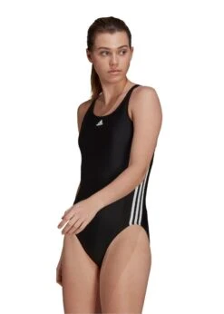 Adidas SH3.RO 3 Stripe Swimsuit - Black