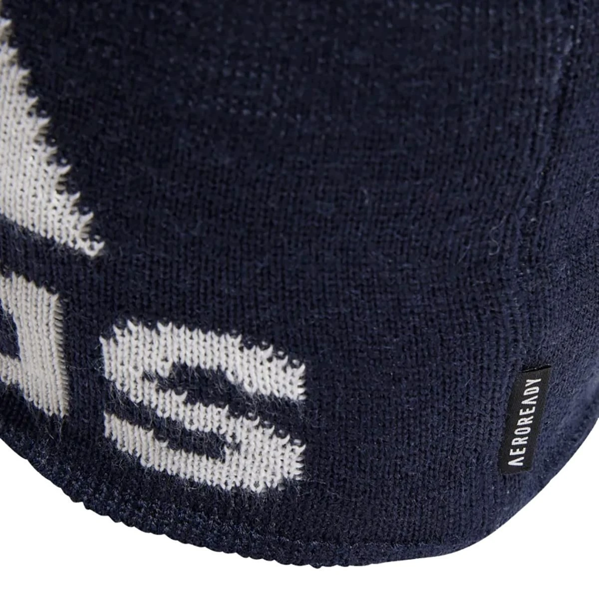 Adidas Biglogo Beanie - Navy/White 5 Adidas Biglogo Beanie - Navy/White - Image 3