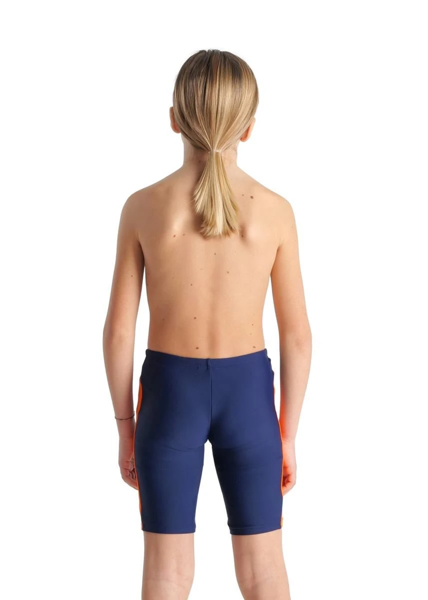 Arena Boy's Thrice Junior Jammer - Navy/Mango/White 3 Arena Boy's Thrice Junior Jammer - Navy/Mango/White