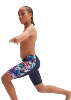 Speedo Boys Allover Panel Jammer -True Navy/True Cobalt/Volcanic Orange/Hypersonic Blue -Swim Equipment Shop tumbnail 53e1e595 a832 489e b4bd b31655410a59