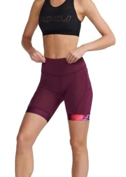 2XU Women's Core 7 Inch Tri Short - Mulberry/ Festival -Swim Equipment Shop tumbnail 5463914d d458 48c1 b977 c98de7edb454
