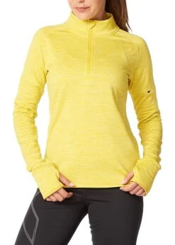 2XU Women's Ignition 1/4 Zip - Sulpher