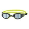 Zoggs Phantom Elite Junior Mirror Goggles - Black / Lime / Smoke