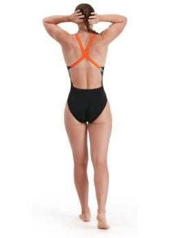 Speedo Placement Digital Powerback Swimsuit - Black/ Salso/ White/ Blue -Swim Equipment Shop tumbnail 6265a51f b7cf 4878 a048 575996a3b555