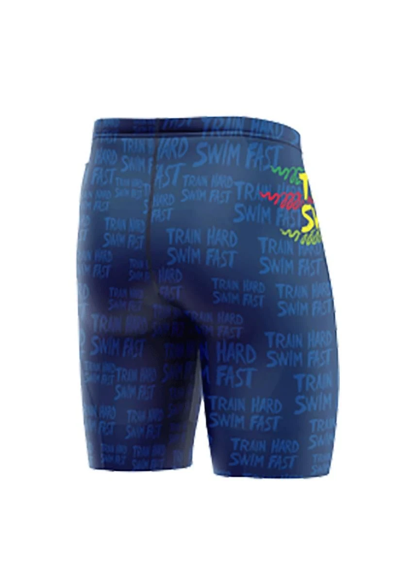 Turbo Mens Swim Fast Jammers - Blue/Multi 3 Turbo Mens Swim Fast Jammers - Blue/Multi