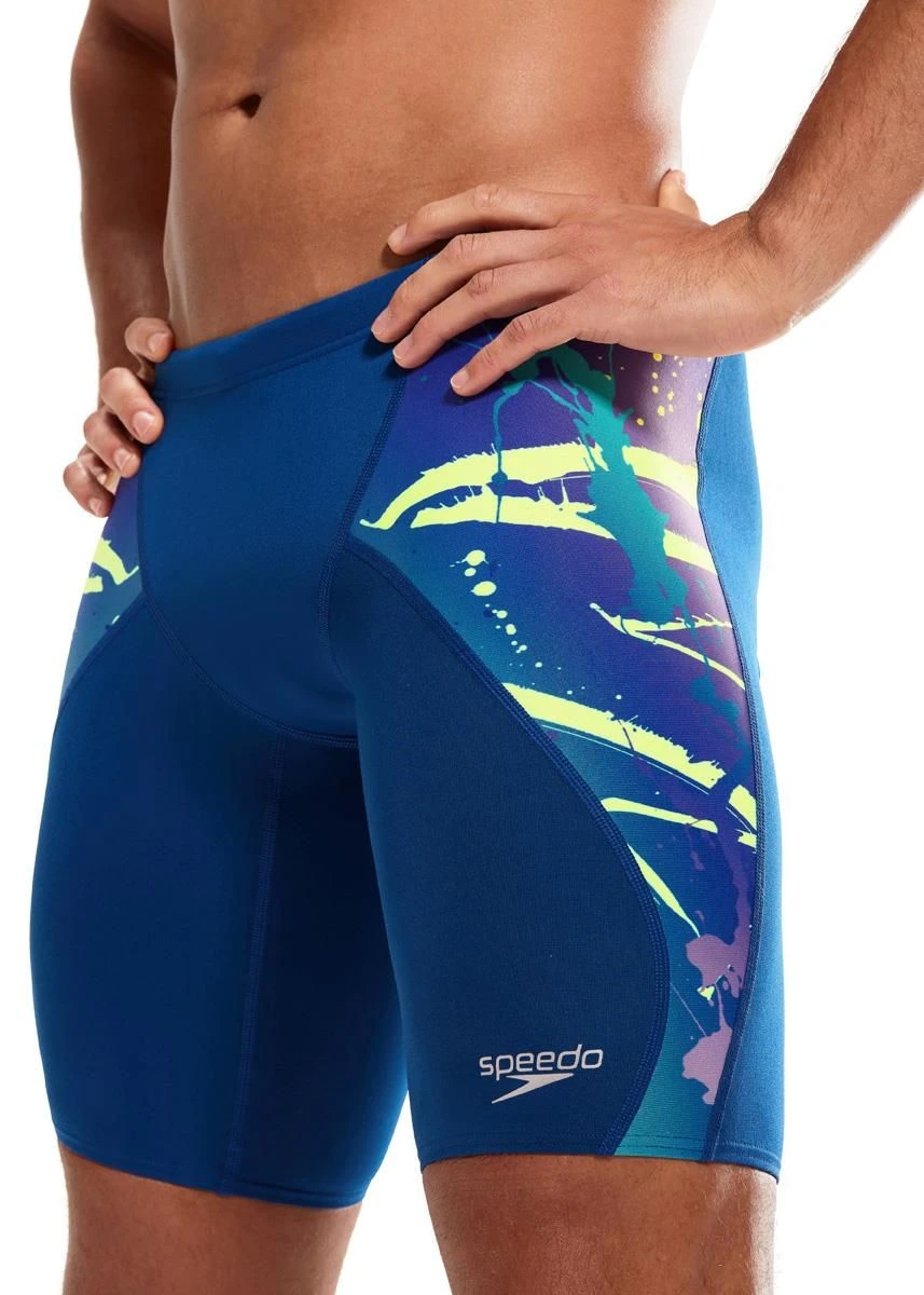 Speedo Placement Digital V-Cut Jammer - Ammonite/ Miami Lilac/ Bright Zest/ Aquarium 5 Speedo Placement Digital V-Cut Jammer - Ammonite/ Miami Lilac/ Bright Zest/ Aquarium - Image 3