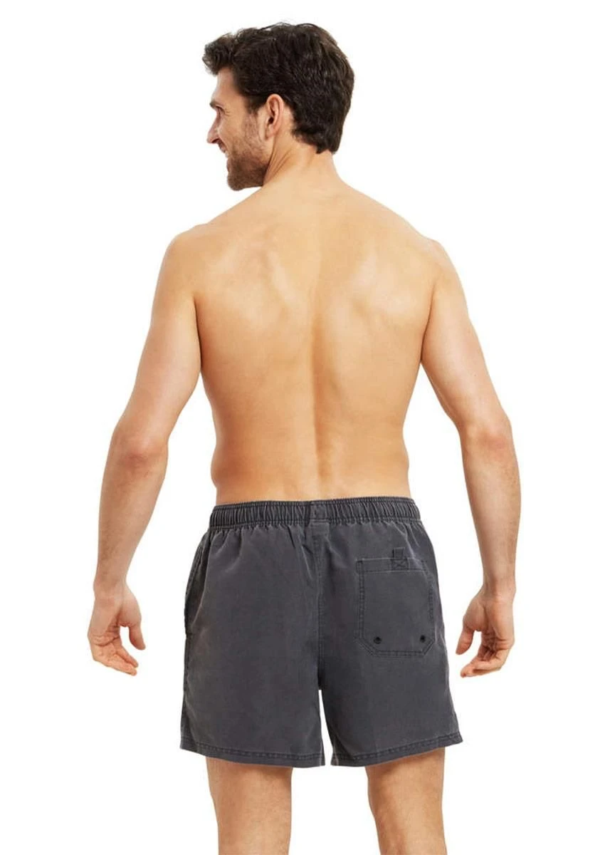 Zoggs Mens Mosman Washed 15 Inch Shorts - Charcoal 3 Zoggs Mens Mosman Washed 15 Inch Shorts - Charcoal