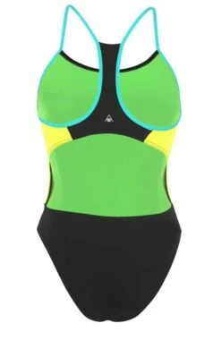 Aqua Sphere Girls Orla Swimsuit - Black/Green -Swim Equipment Shop tumbnail 77629b73 2491 4a3c 8537 7991369eee10