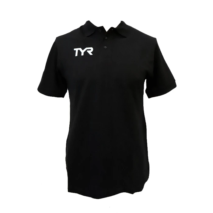 TYR Polo Shirt - Black 3 TYR Polo Shirt - Black