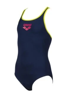 Arena Girl's Biglogo Pro Back Swimsuit - Navy/ Soft Green -Swim Equipment Shop tumbnail 7f07ecb8 ab07 4d0d 89b6 68e7f3bc3151