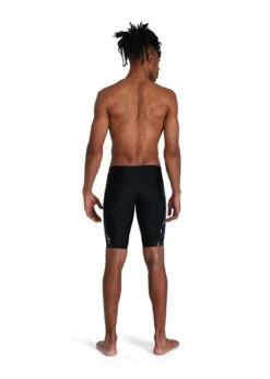 Speedo Allover V-Cut Jammer - Black/ USA Charcoal/ White
